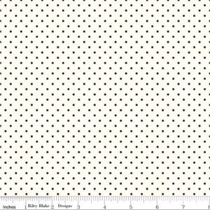 Riley Blake Swiss Dots on Cream 2 yards fabric Comes from Pet Friendly Home